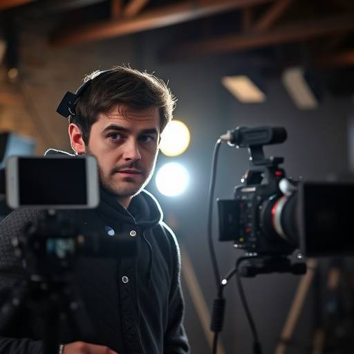 Ancien √©l√®ve r√©alisateur, Paul Lavigne, sur un plateau de tournage